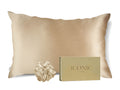 Get the beauty sleep you deserve with our Hyaluronic Acid Infused Silk Pillowcase and a scrunchie. The silky smooth fabric is gentle on your skin and hair while the infused hyaluronic acid provides hydration, leaving you with a refreshed and rejuvenated complexion. Say goodbye to bed head and wake up to a glowing complexion every morning.
