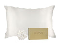 Get the beauty sleep you deserve with our Hyaluronic Acid Infused Silk Pillowcase and a scrunchie. The silky smooth fabric is gentle on your skin and hair while the infused hyaluronic acid provides hydration, leaving you with a refreshed and rejuvenated complexion. Say goodbye to bed head and wake up to a glowing complexion every morning.